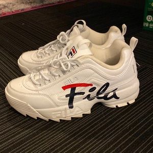 White Fila Sneakers